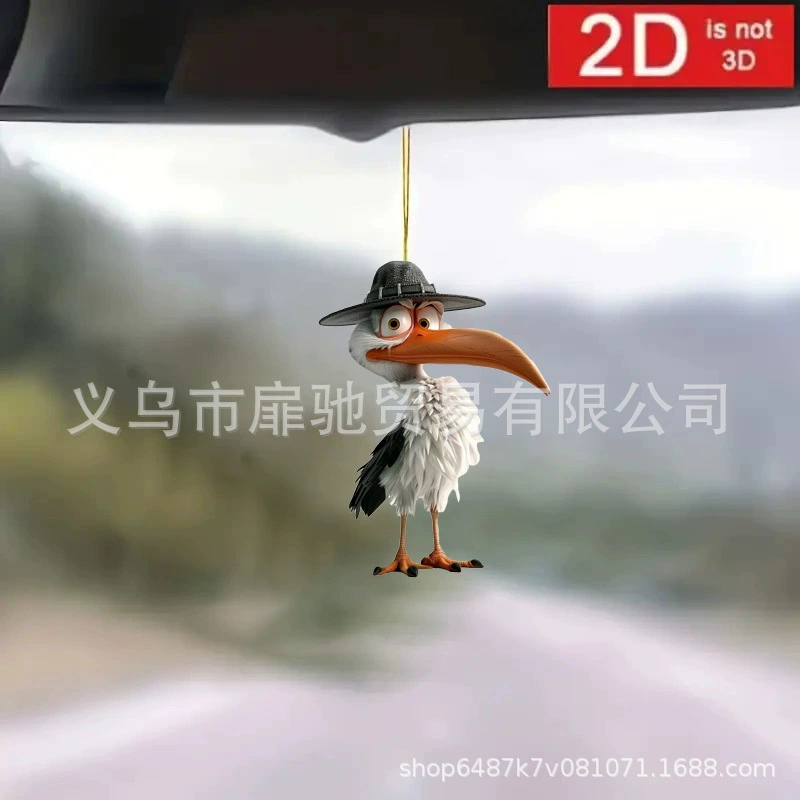 Трансграничный Акрил новый скан зеркало заднего вида автомобиля подвеска рюкзак украшения подвеска праздничная вечеринка подвеска