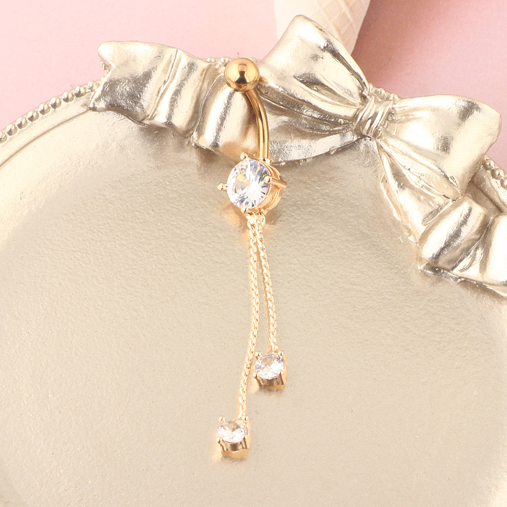 Butterfly Navel Ring 316L Surgical Steel Belly Button Ring Rose Gold Fashion Body Piercing Jewelry Wholesale detail image 8