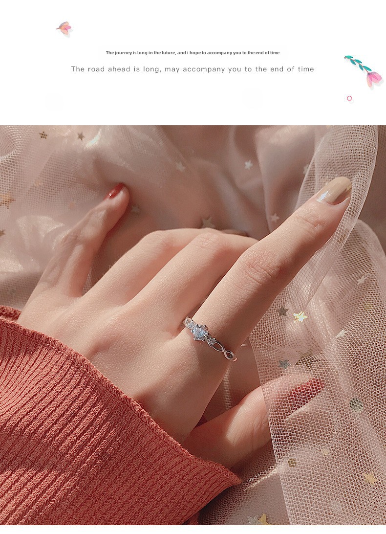 Bague de couple de style coréen pour hommes et femmes, paire de bagues de couple en argent sterling, bijoux de luxe, cadeau de Saint-Valentin_voghion.com