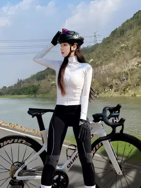Tight-Fitting Running Sports Top, Breathable Training Quick-Dry Long-Sleeve Cycling Shirt for Women, In-Stock Guarantee