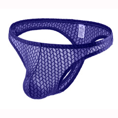 亞馬遜速干蕾絲提花男式丁字褲歐美情趣性感男內褲T字褲B884