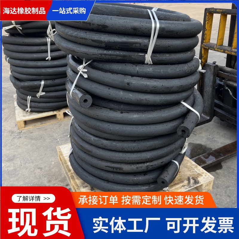 黑色橡胶管软管桥梁工程用成孔橡胶抽拔管 耐磨空心橡胶抽拔棒