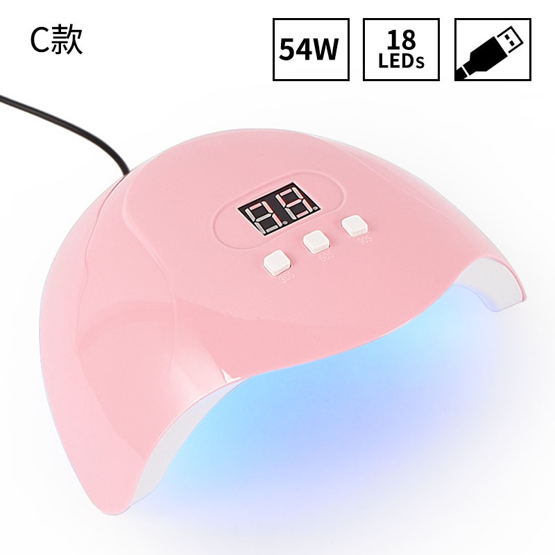 USB モデル 54 ワットネイルランプ 18 ランプビーズネイルベーキングランプマニキュア接着剤乾燥機マニキュア光線療法ランプマニキュアランプ卸売|undefined