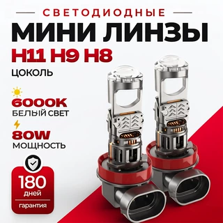 跨境T9系列H7/H4超白LED前大灯直插汽车LED灯迷你鱼眼小透镜