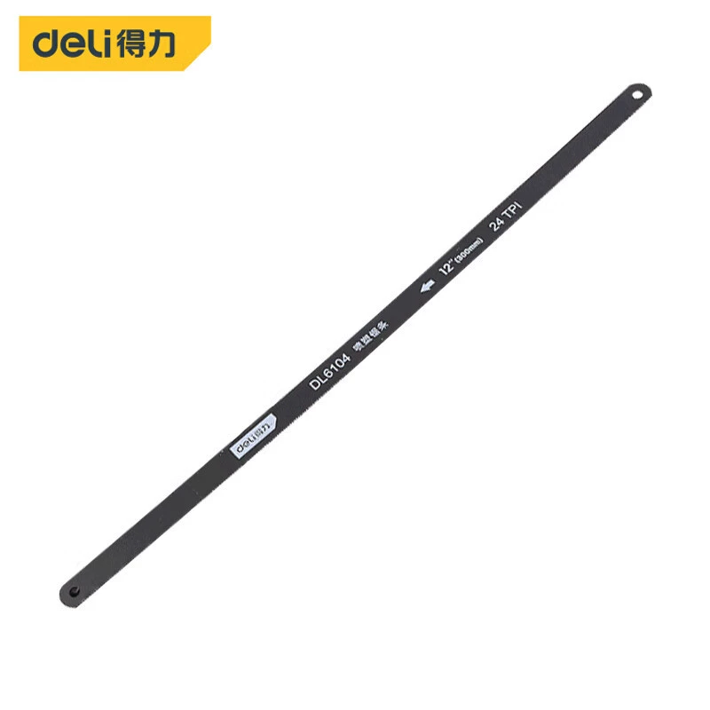 Лезвие для ручной ножовки Deli DL6104, 300 мм (12 дюймов), 24 зуба, окрашенное (100 штук в 1 коробке)