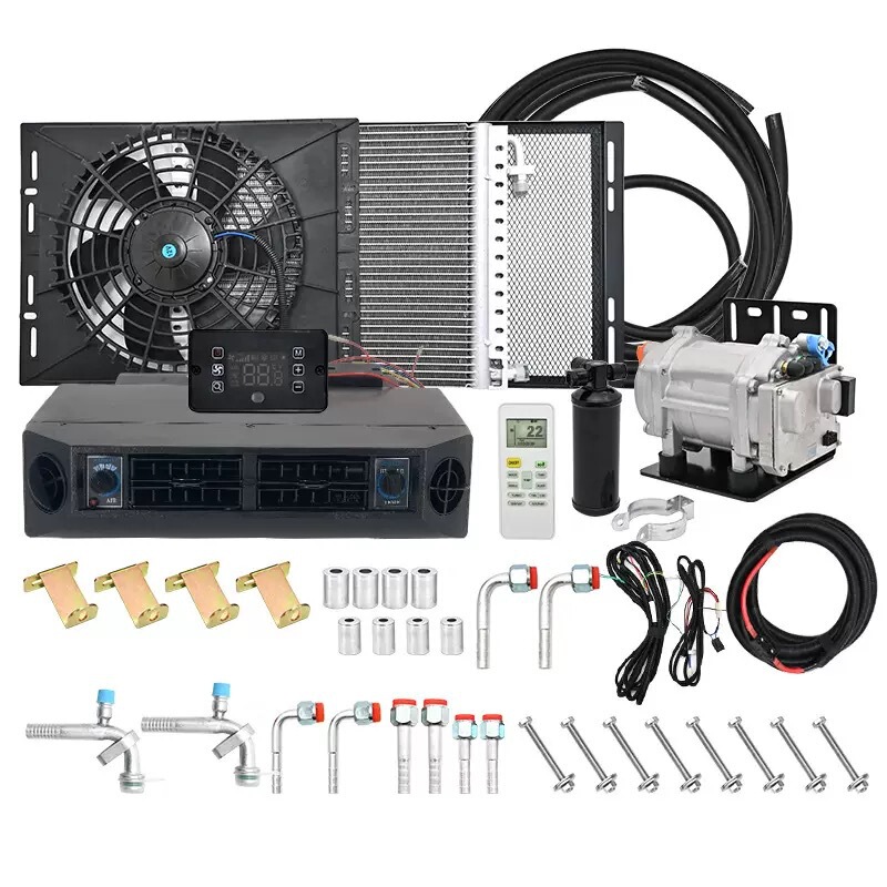 Universal Dashboard Undercarriage Electric Air Conditioning Kit 12V 24V Electric Air Conditioner Dc Air Conditioner for Buses and Campers