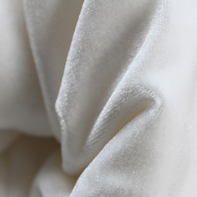 26针28针不倒绒旗袍四方立绒纬编涤氨纶天鹅绒弹力丝绒不倒绒布料