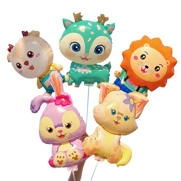 Children's Day animal clip balloon hand-held pole cartoon shape…
