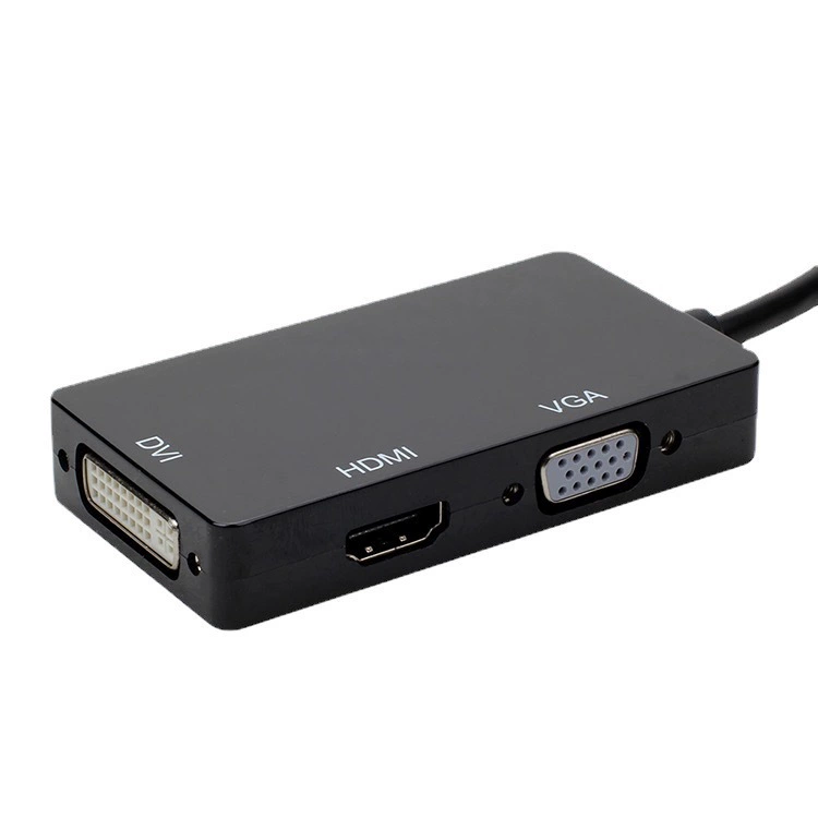 DP to HDMI VGA DVI конвертер три-в-один ноутбук мини молния ротор соединитель кросс-граница фабрика напрямую
