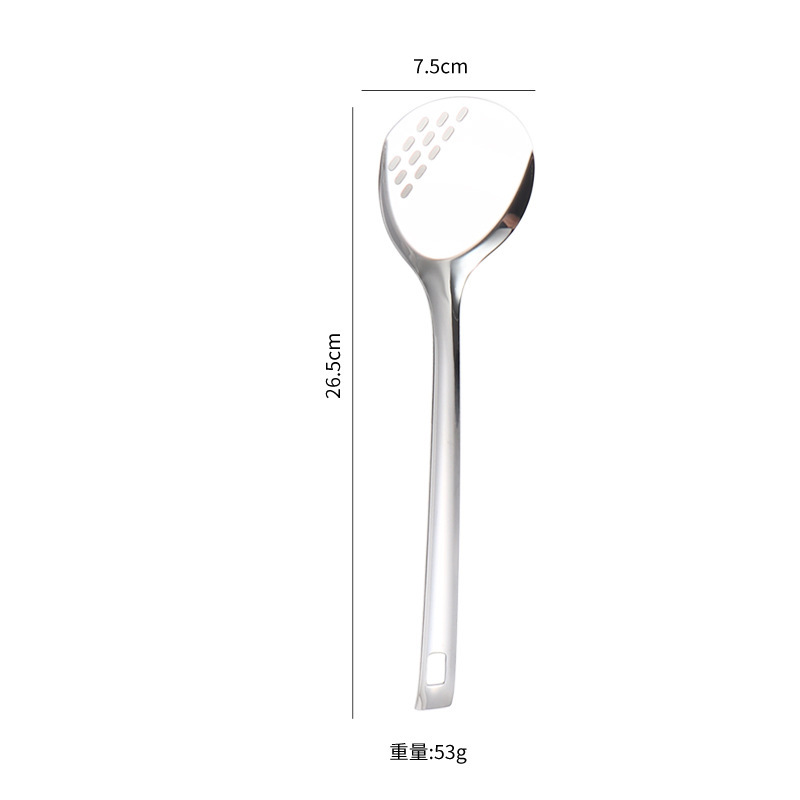 ステンレスの鍋シャベルの柔らかいゴムの柄の調理器具の8セットの調理スプーンの火鍋のスプーンの漏れたスプーンなどの台所の小さい調理器具のセット|undefined