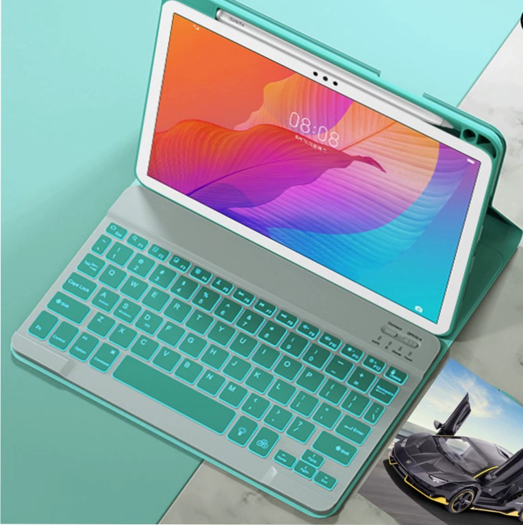 Bluetooth-клавиатура-кейс, совместим с iPad Pro 11 и несколькими моделями iPad, подсветка и магнит