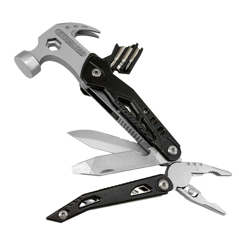 Spot new multi -functional multifunctional sheep hammer dwelling outdoor barramelon folding tool hammer house repair multi -function sheep horn hammer