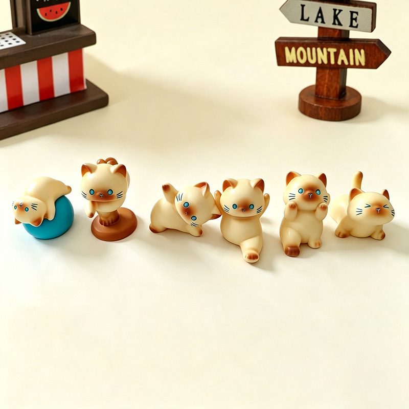 Yoga Kung Fu Siamese Cat Resin Blind Bag Blind Box Decorations Small Ornaments Creative DIY Resin Ornaments Wholesale Yoga Kung Fu Siamese Cat Resin Blind Bag Blind Box Decorations Small Ornaments Creative DIY Resin Ornaments Wholesale