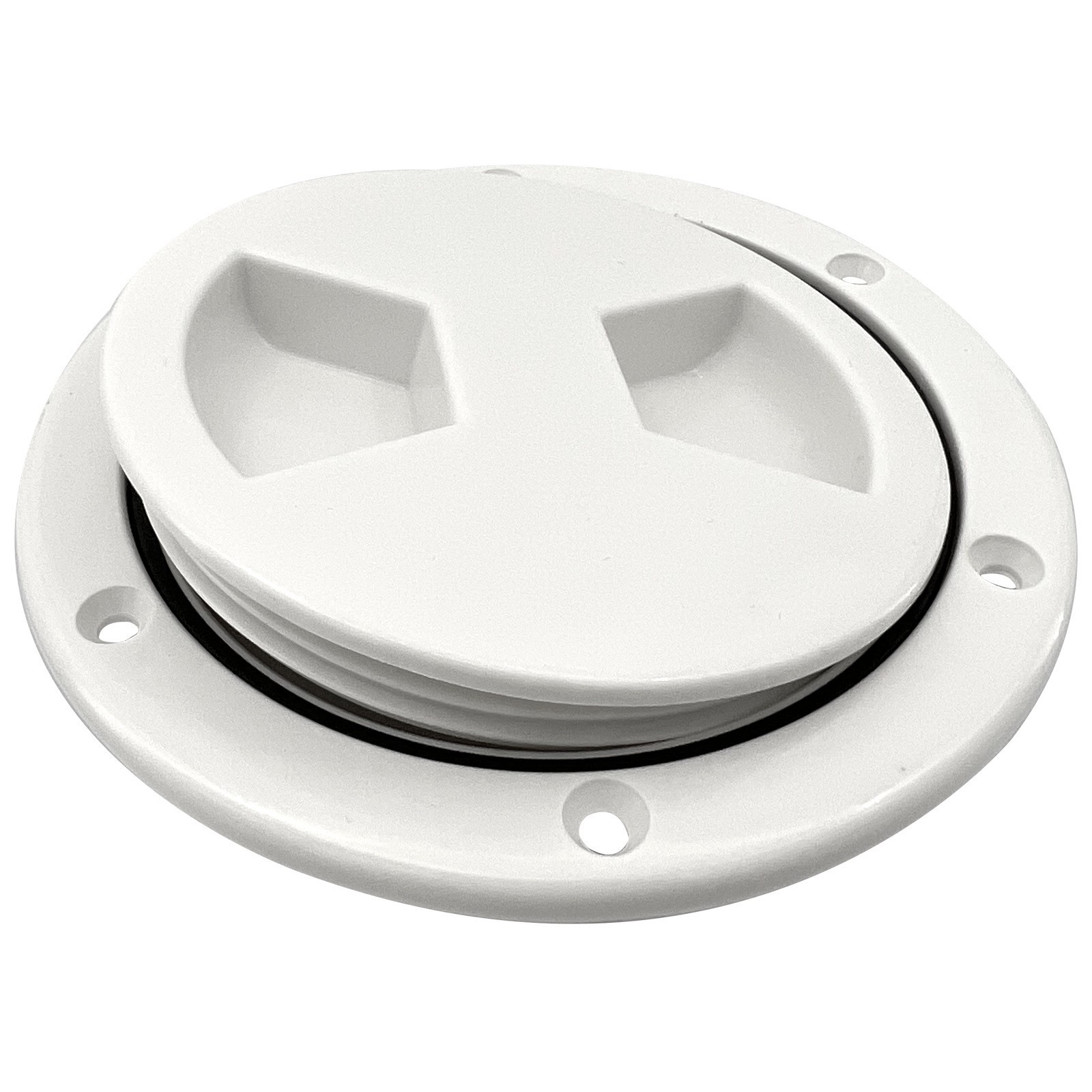 黑白尼龙舱盖甲板盘5/6寸防滑手孔盖游艇检查工作盖 船用五金配件