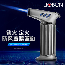 JOBON/中邦蓝焰防风直冲喷枪个性蓝焰充气雪茄打火机户外烧烤批发