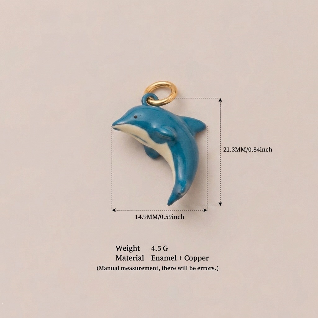 Elefantes de plátano de Europa y Estados Unidos explotadores transfronterizos spot animal mundo pequeño pez panda cachorro mariposa adornos de cobre lindos collar DIY