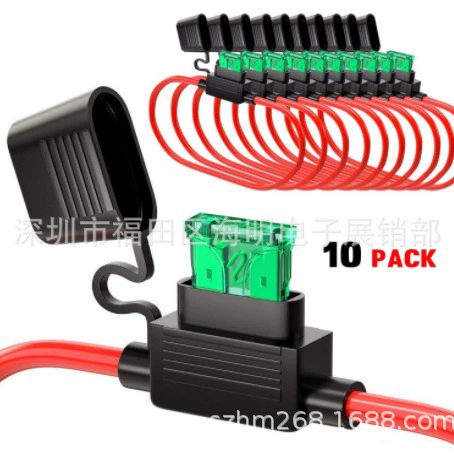 10 шт 14AWG ATC/ATO 30A плавкий предохранитель Автомобильная яхта RV судовой держатель предохранителя