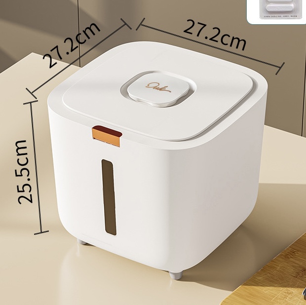 약 7.5kg [이중 실리콘 씰 원클릭 개방형 뚜껑] 방습 저장통...