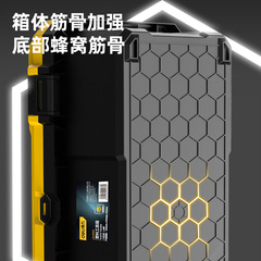 得力 工具箱空箱收納盒電工維修收納箱手提式 DL432620 18 15 12