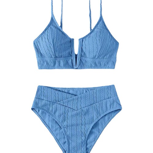 Wholesale Ladies Swimsuits 2024 High-Waisted Sexy Bikini Swimwear Fashion Separate Swimwear Special Fabric Material