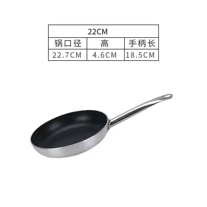 Pan antiadherente, sartén comercial especial, estufas de gas para estufa electromagnética doméstica de gran tamaño de restaurante de carne