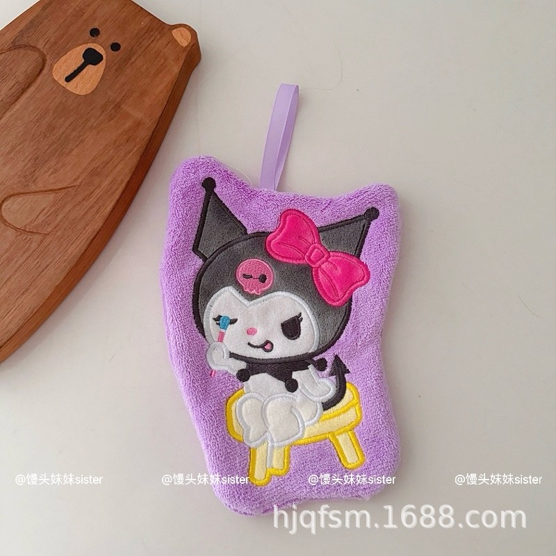 Toalla de mano colgante Melody Culomi de dibujos animados lindo, cocina casera, baño, pañuelo para niños, toalla pequeña