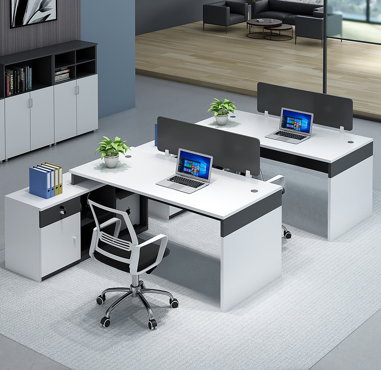 Office desk, office supervisor, staff, computer desk, finance, document personnel, office desk chair set, simple modern
