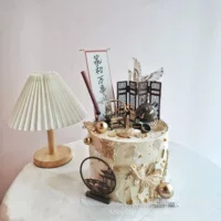 Новый античный китайский стиль чайный поднос щетка чайник Тайши стул экран Золотая рыбка день рождения дедушка и бабушка день рождения