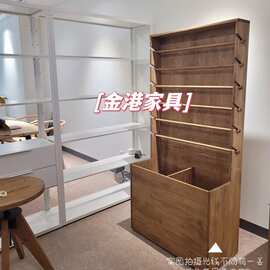 实木丝带彩带收纳层架缎带包装纸展示架花店多功能包装材料木陈列