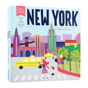 Hello World New York Hello World New York Original English Picture Book Landmarks and Color Recognition