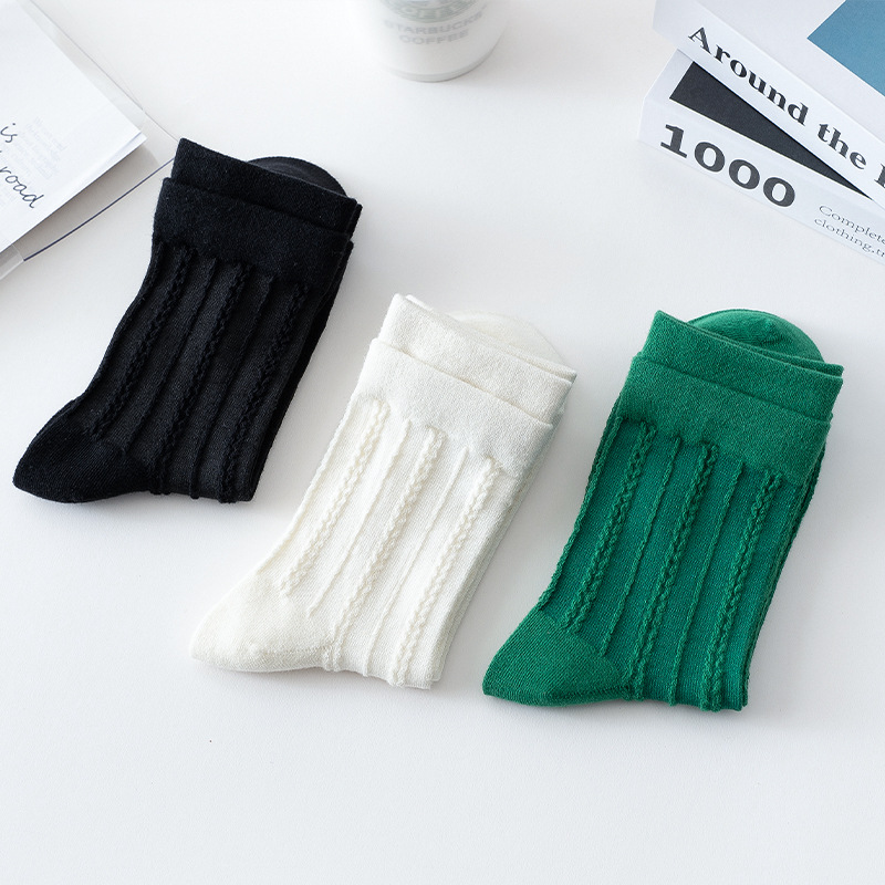 Mujeres de verano delgado estilo universitario calcetines de tela de algodón calcetines de mujer de piel Zhuhai al por mayor