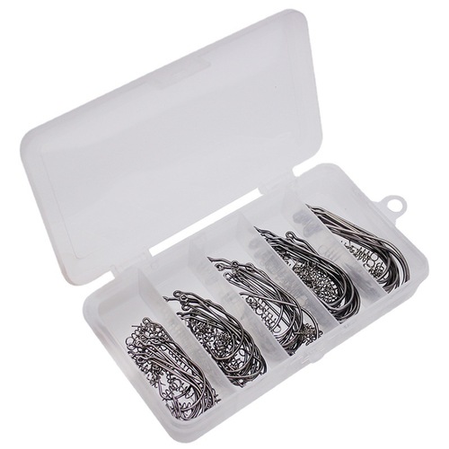 Weihe crank hook lock needle set 50 pieces soft bait single hook soft maggot soft fish hook Texas fishing group accessories wholesale