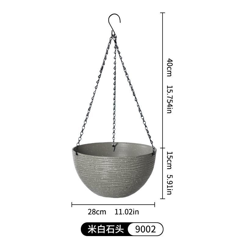 吊り下げ蘭植木鉢、吊り下げ高品質樹脂ハンギングバスケット、怠け者吸水壁掛けポトスアイビー吊り下げボール、厚みのある|undefined