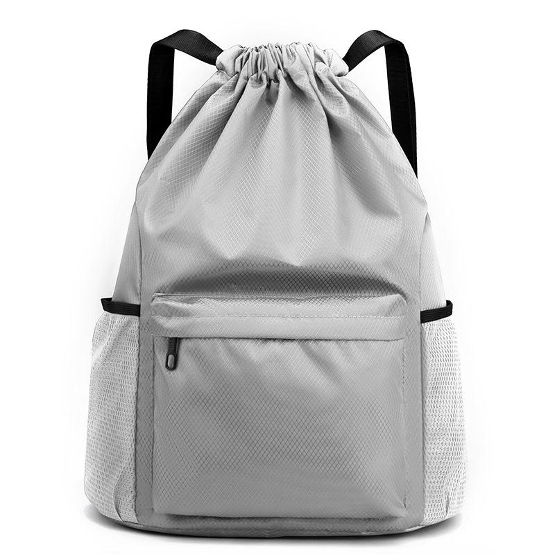 Bolsillo de paquete personalizado mochila de cuerda simple mochila de separación seca y húmeda bolsa deportiva impermeable bolsa de baloncesto de acondicionamiento físico