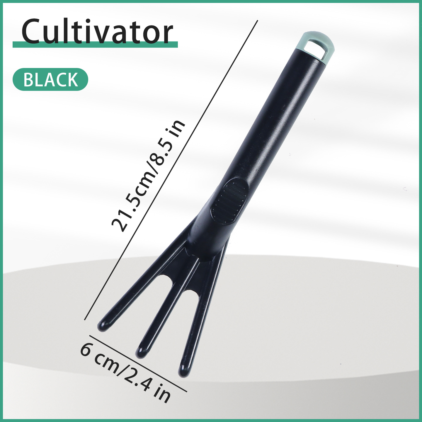 [pp material] j101d black three-tooth rake