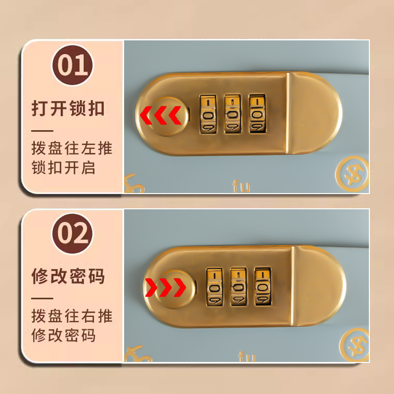 (2개) 2025년 부자가 되는  번호 잠금 현금 저축 책 현금 보관 가방 대용량 저축 돈 클립 인터넷 유명인 금융 책