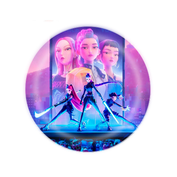 动画Kpop demon hunters猎魔女团马口铁胸章吧唧徽章胸针谷子58mm|undefined