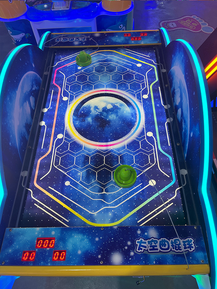 Juegos de videojuegos de hockey para niños, máquinas de entretenimiento a gran escala, fabricantes de equipos deportivos de moda, batallas transfronterizas, monedas