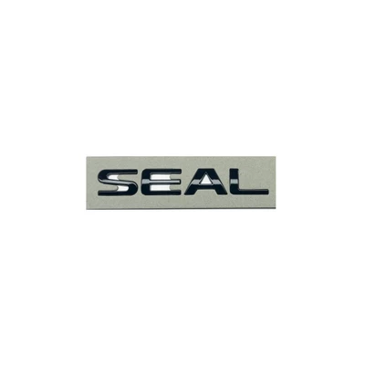 for BYD overseas vehicle emblems: Car logo - black-gloss-replacement-seal-logo-overseas-version-of-seal