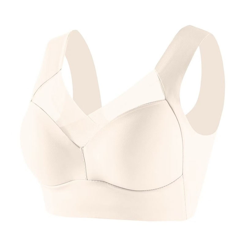 女性用薄氷シルクシームレス下着、プッシュアップ、たるみ防止、固定カップ、ワンピース、ノンワイヤースポーツブラ|undefined
