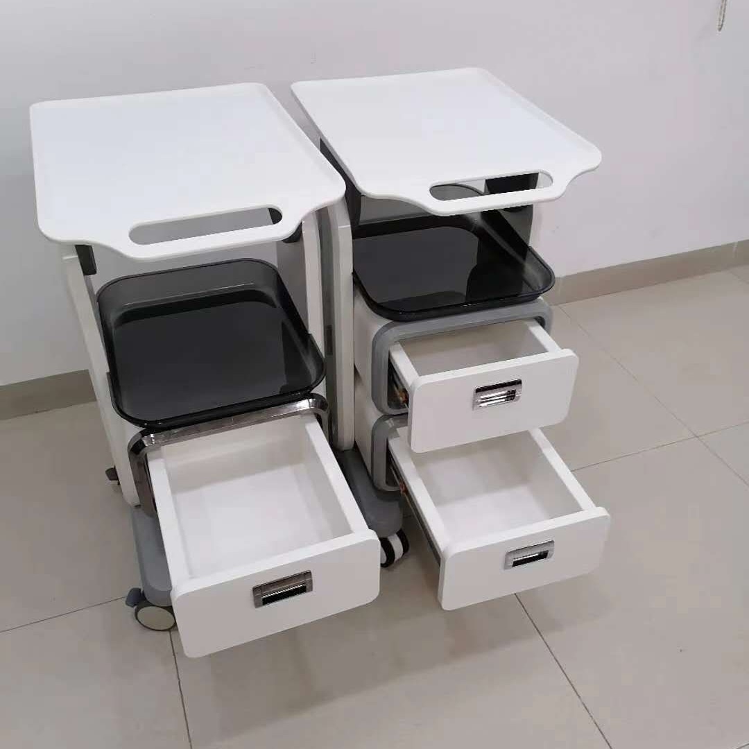 Carro de Trabajo Móvil con Cajones - Para Clínica Dental, Estética o Salón de Belleza