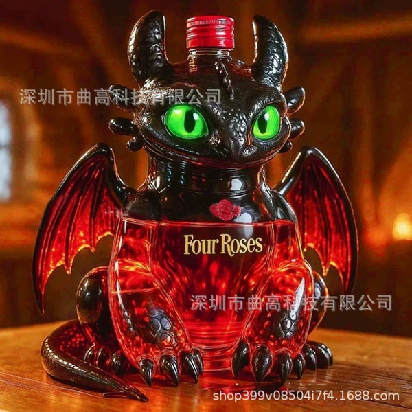Black Flying Dragon A (Flower Sticker)