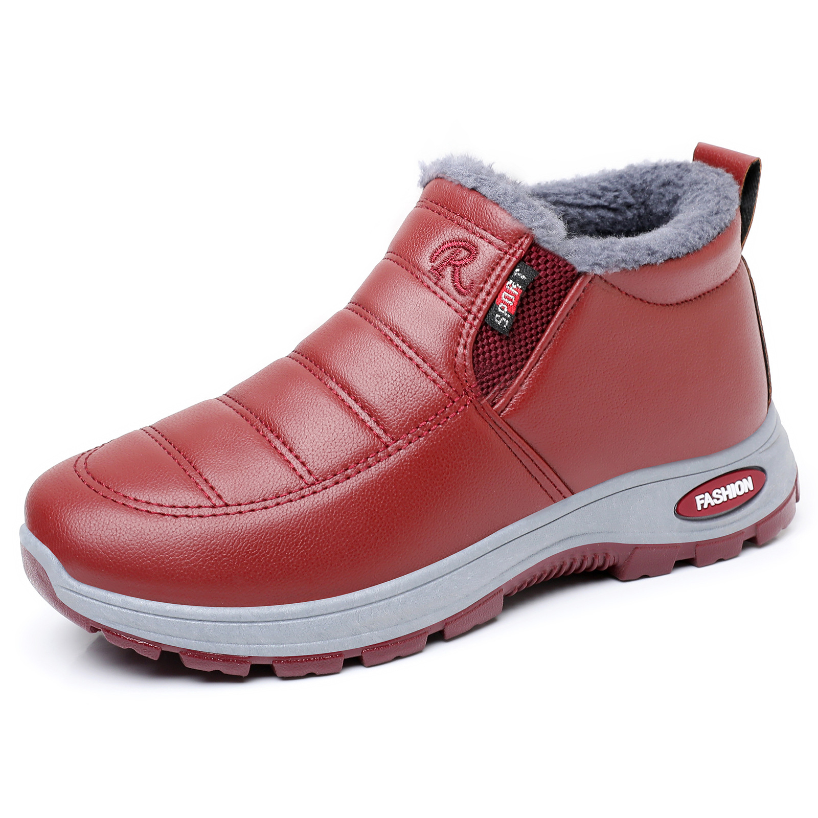 Zapatos de invierno de mujer zapatos de algodón de un pie zapatos casuales de mujer de suela gruesa, zapatos casuales de baja altura, al por mayor transfronterizos poco profundos