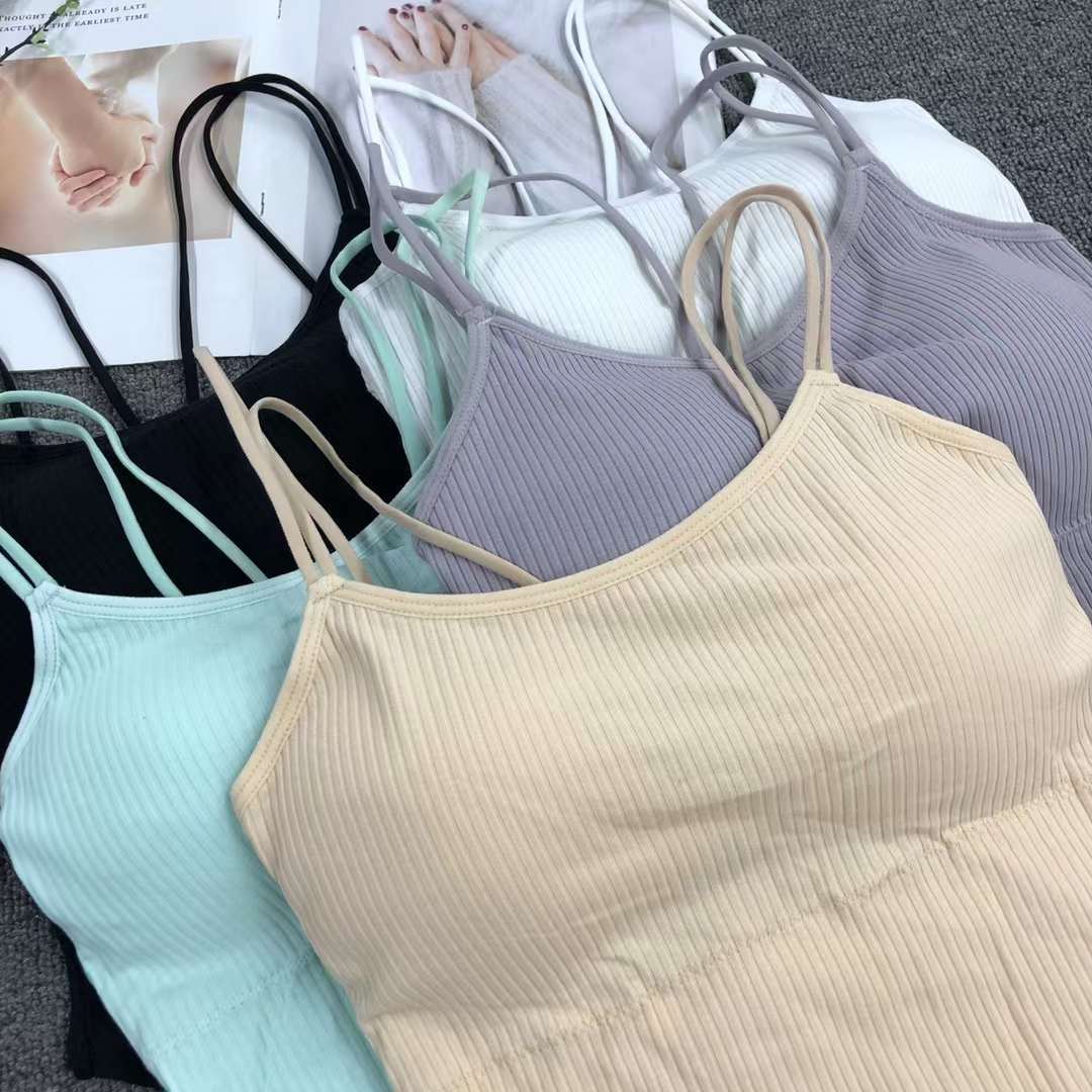 Nueva inconsútil alto elástico belleza de alta calidad las mujeres chaleco inalámbrico yoga sujetador ropa interior deportiva al por mayor image 3
