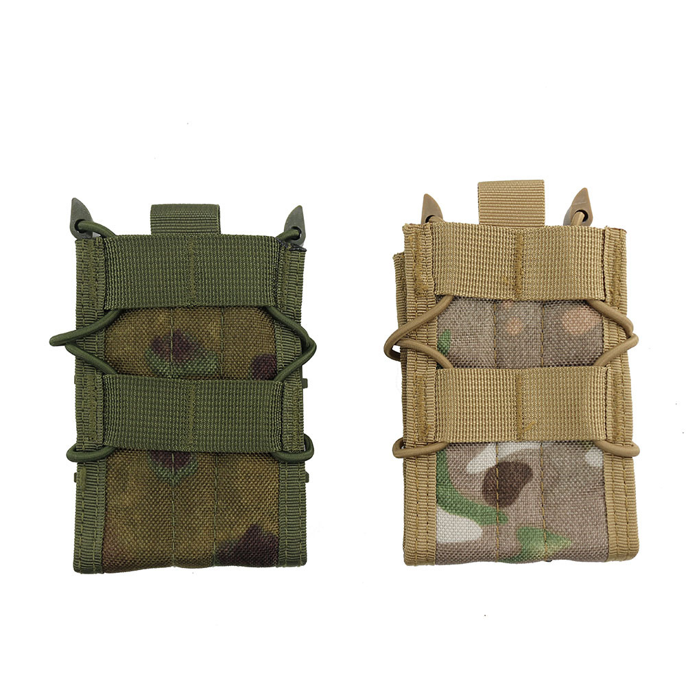 Outdoor magazine pouch, tactical rifle magazine pouch 97 5.56 quick-release holster, M4 elastic MOLLE waist bag, vest