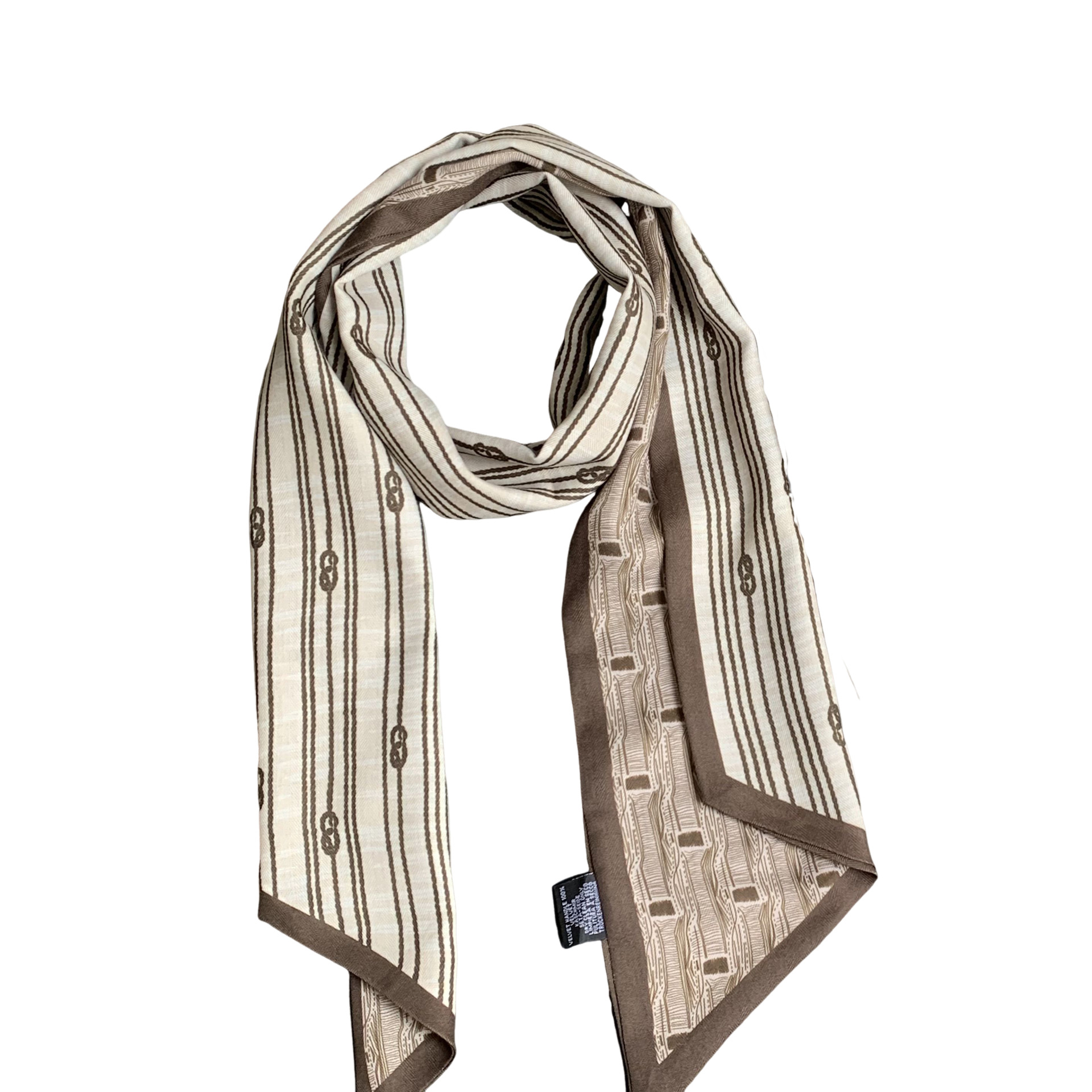 Pañuelo de seda, tira larga, sentido avanzado, nuevo estilo, bufanda pequeña para el cuello, pañuelo floral, cinturón de decoración literaria de todo fósforo pastoral femenino de verano