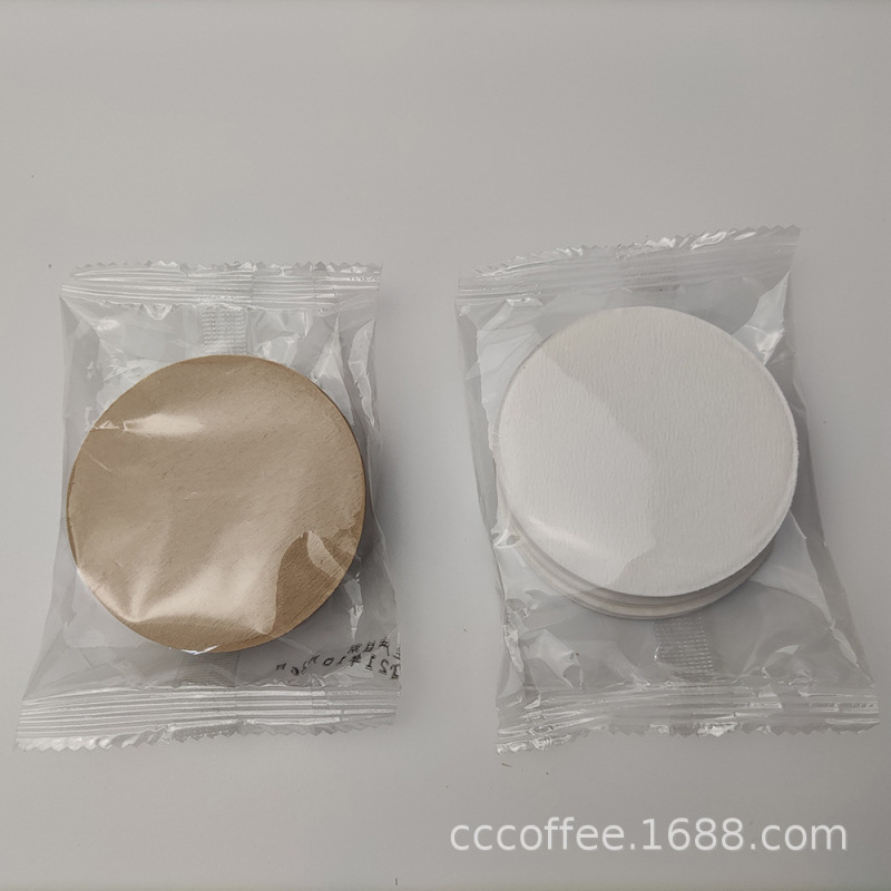 Round Hand Coffee Moka Pot Dripping Pill-Shaped Powder Bowl Coffee Filter Paper Le Press Pot Coffee Filter Paper