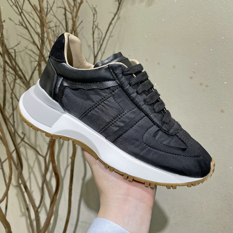 mm6 thick-soled daddy shoes Majid training genuine leather argan same style summer versatile height increasing breathable sports white shoes for women mm6 thick-soled daddy shoes Majid training genuine leather argan same style summer versatile height increasing breathable sports white shoes for women
