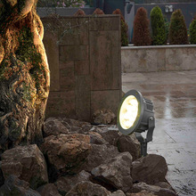鑄鋁防水光柱羅馬柱工程攝像機安防球場雷達派對地燈戶外廣告LED