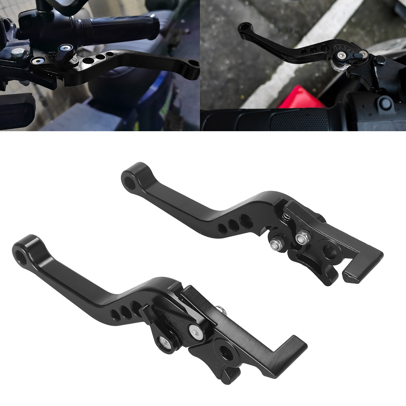 Motorcycle Cnc Accessories Modified for Fuxi Qiao Ge Dual Disc Brake Handlebar Horn Adjustable Electric Vehicle Brake Lever